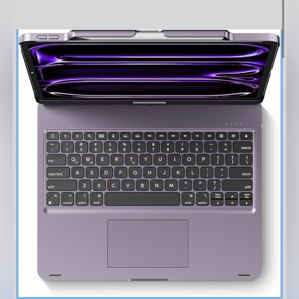 IPAD 13” M3 Purple Keyboard Case for APPLE
